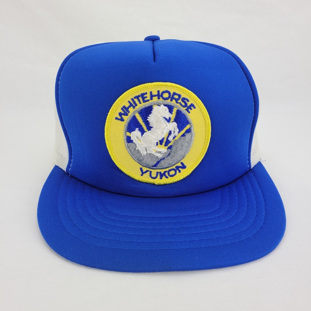Vintage Trucker Hat Patch Snapback Mesh - Whitehorse Yukon - H907