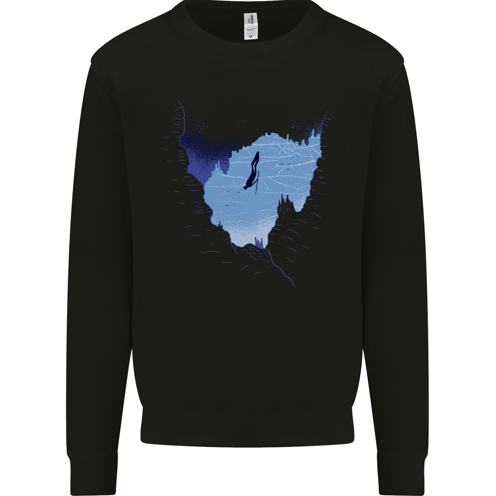 Freediving Diver Scuba Diving Mens Sweatshirt Jumper