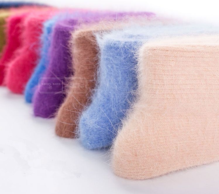 100% Pure Mongolian Cashmere Wool Crew Socks for Women & Men – Best Gift Idea