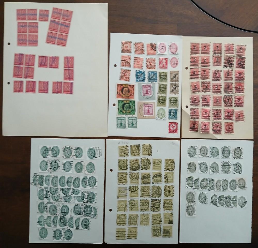 GERMANY - LOT OF STAMPS ON ALBUM PAGE - #1995