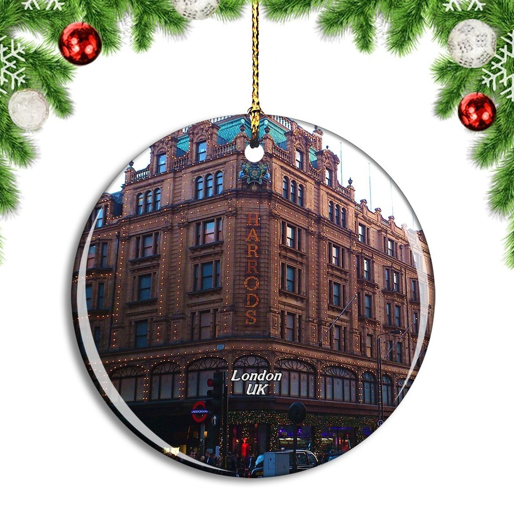UK England London Harrods Christmas ornament city travel souvenir