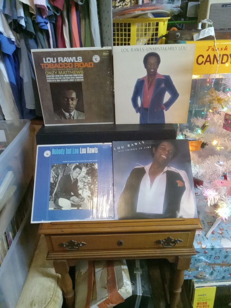 Lot of 4 Lou Rawls Vinyl Albums Including Tobacco Road & All Things In Time LPs