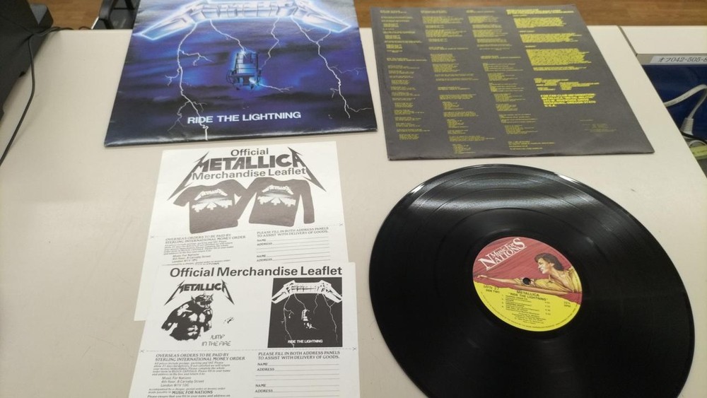 Music For Nations Mfn 27 Metallica/ Ride The Lightning From Japan Used