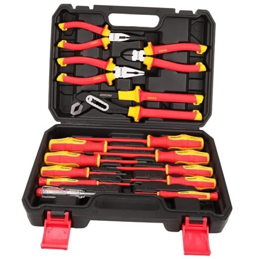 14-Piece VDE Insulated Screwdriver & Pliers Set 1000V Rated