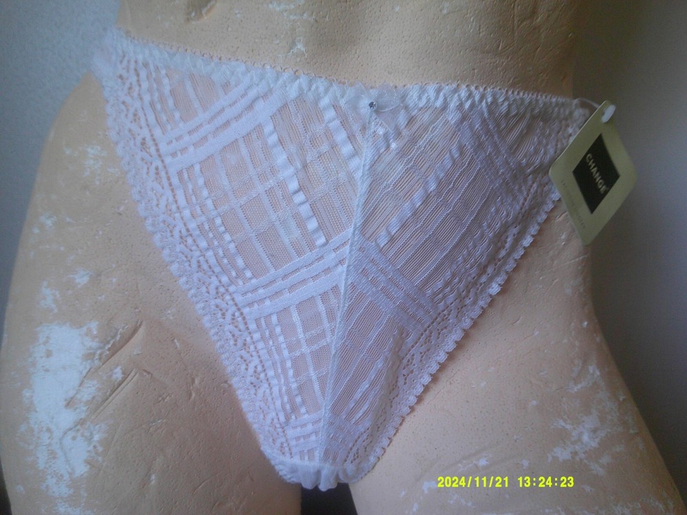 Large - New Change Exclusive Lingerie Ladies Thong White Large (L)