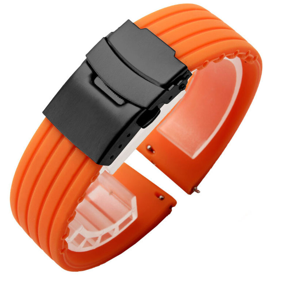 Band Buckle Watch Strap Watchband Watch Accessories 20/22/24MM Sports Silicone