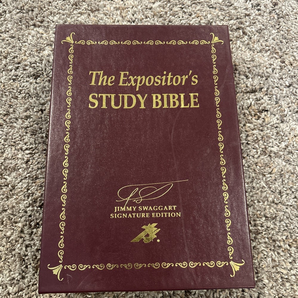 Expositor’s Study Bible Jimmy Swaggart Signed Leather Edition New-image