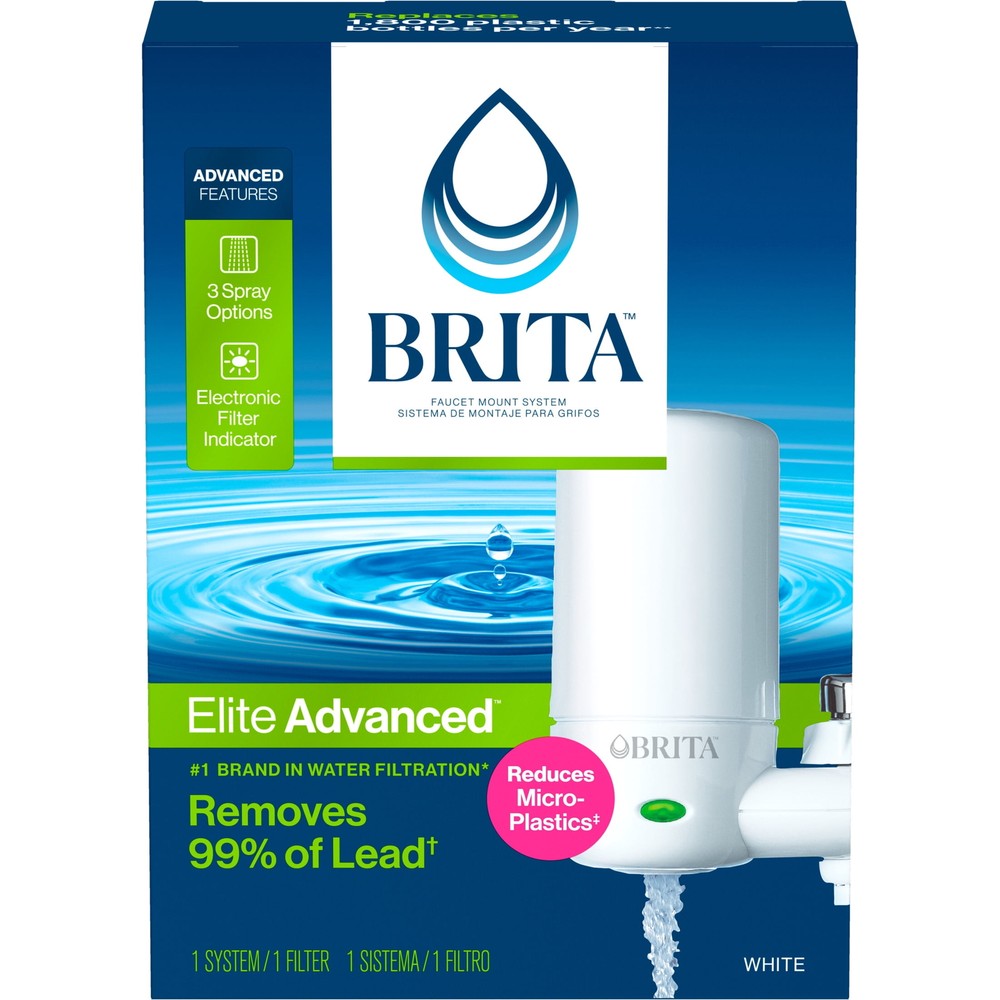 Brita Complete Faucet Mount System, Water Filter Reduces Lead and Chlorine