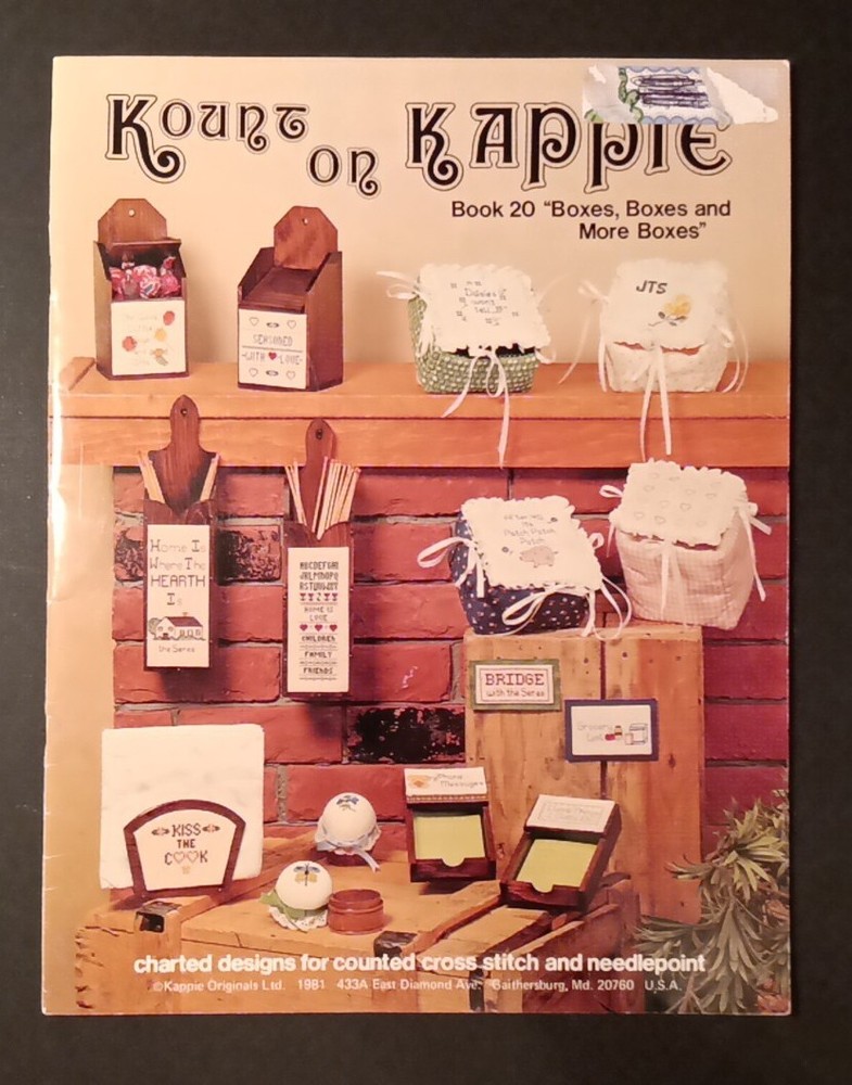 BOXES, BOXES AND MORE BOXES Kount On Kappie Counted Cross Stitch