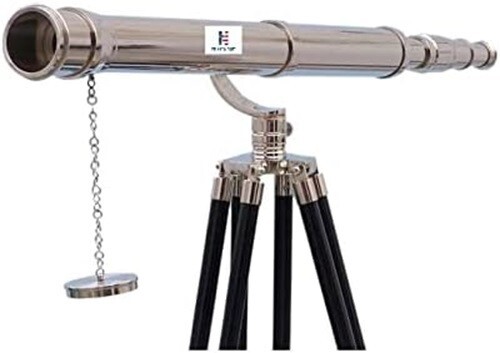 NauticalMart Floor Standing Chrome Galileo Telescope 65
