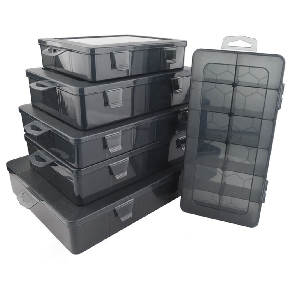 Durable Plastic Tool Box with Adjustable Partitions for Custom Organization  