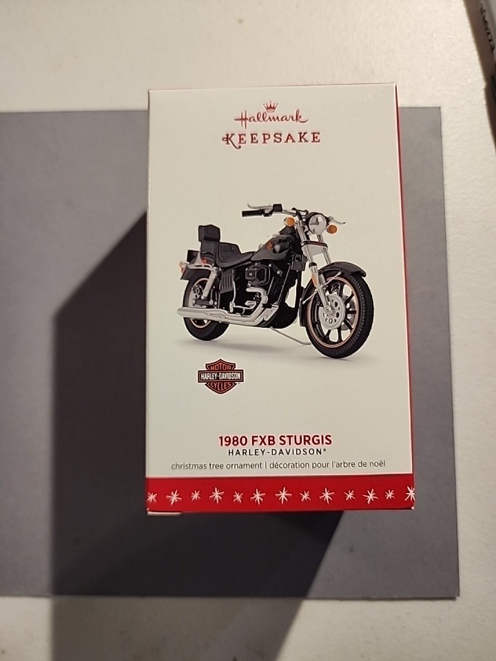 1980 Harley Davidson FXB Sturgis Motorcycle Ornament MINT NIB