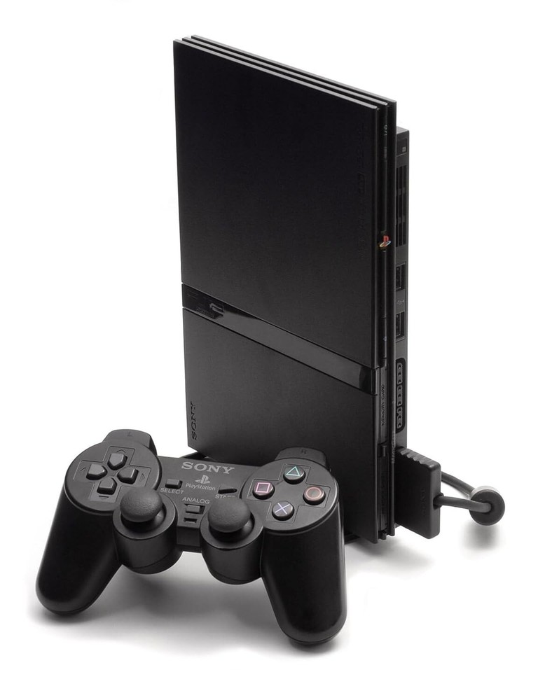 Sony PlayStation 2 Slim Console in Black - Compact Gaming System