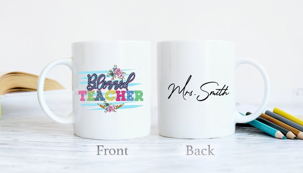 Teacher Mug Blessed Teacher Back To School Mug End Of School Teacher Gift