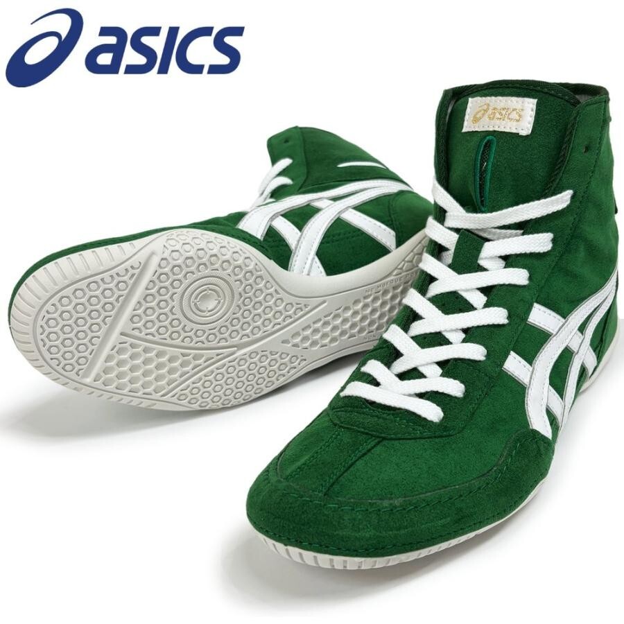 Asics Wrestling Shoes 1083A001 EX-EO special order green x white silver Boxing