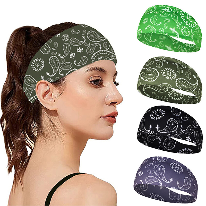Elastic Sweat-Absorbing Sports Hairbands for Women Yoga and Fitness Ma5