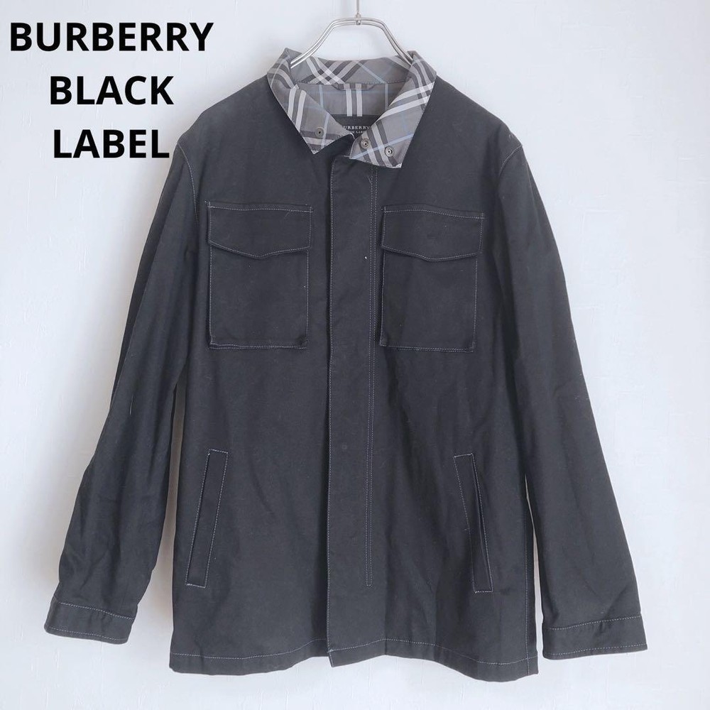 Burberry Black Label Outerwear Jumper Made in Japan Black M F/S from Japan
