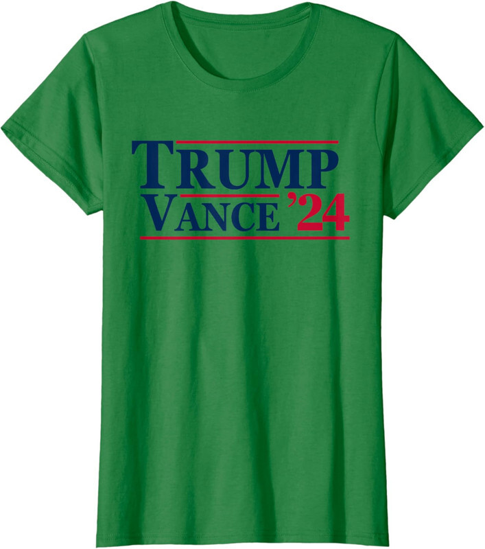 2024 Trump JD Vance Presidential Election Political Ladies' Crewneck T-Shirt