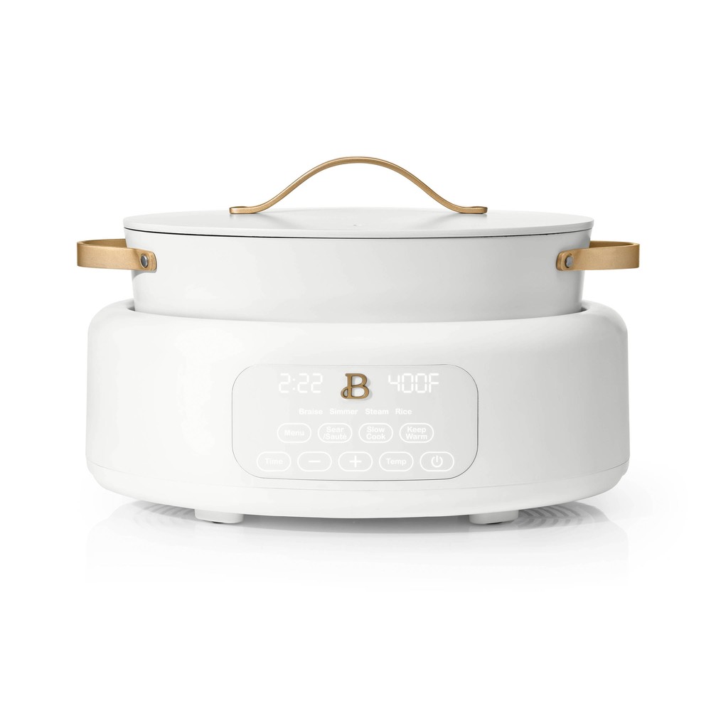Drew Barrymore White Icing 6 Qt 10-in-1 Electric Multi-Cooker