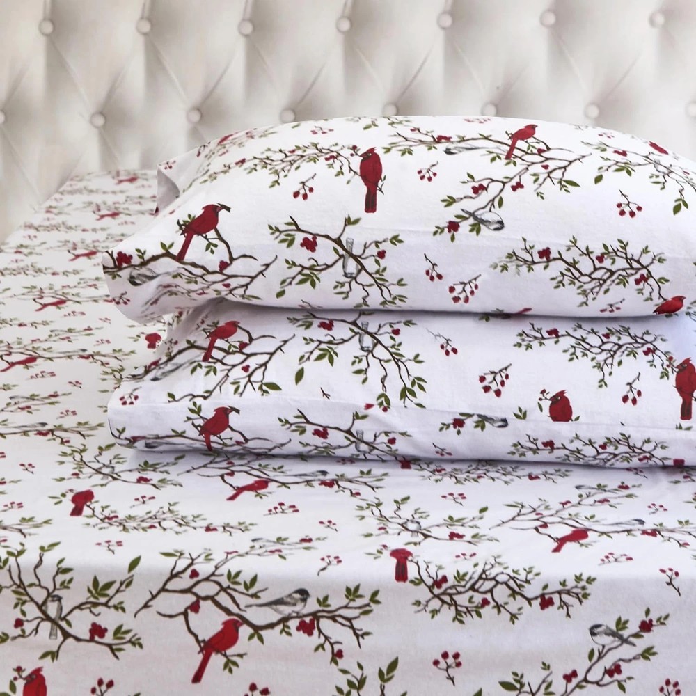 King Size 100% Turkish Cotton Flannel Sheet Set 4pc Warm Cozy Deep Pocket