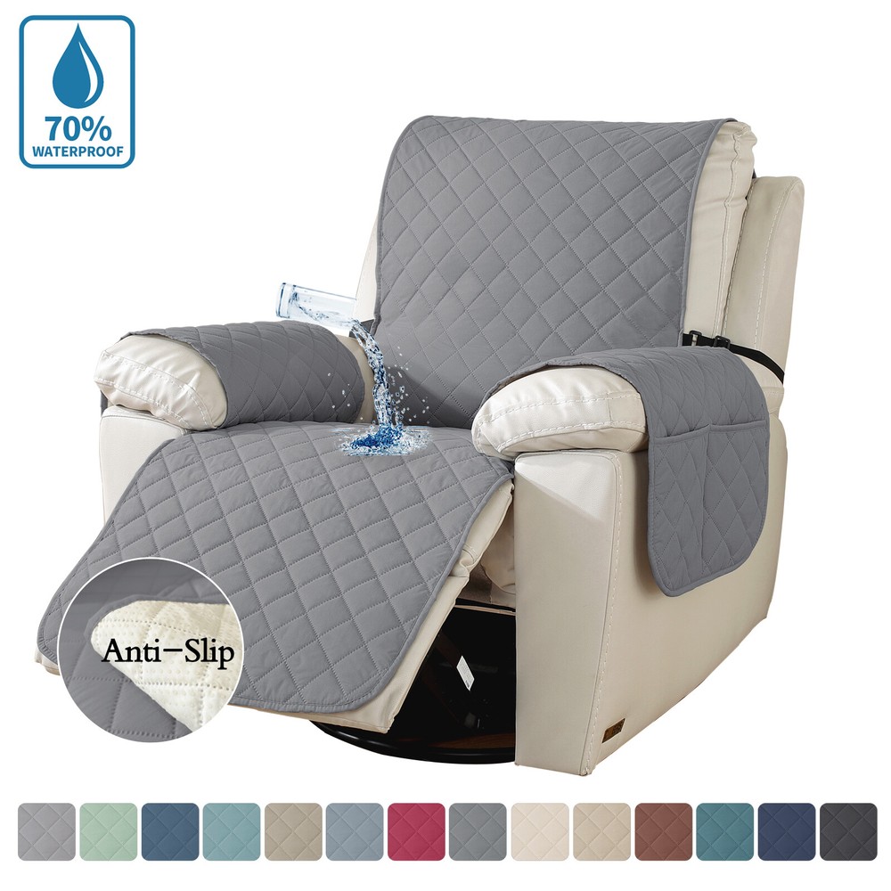 Waterproof Recliner Chair Covers with Arms Recliner Sofa Cover for Living Room