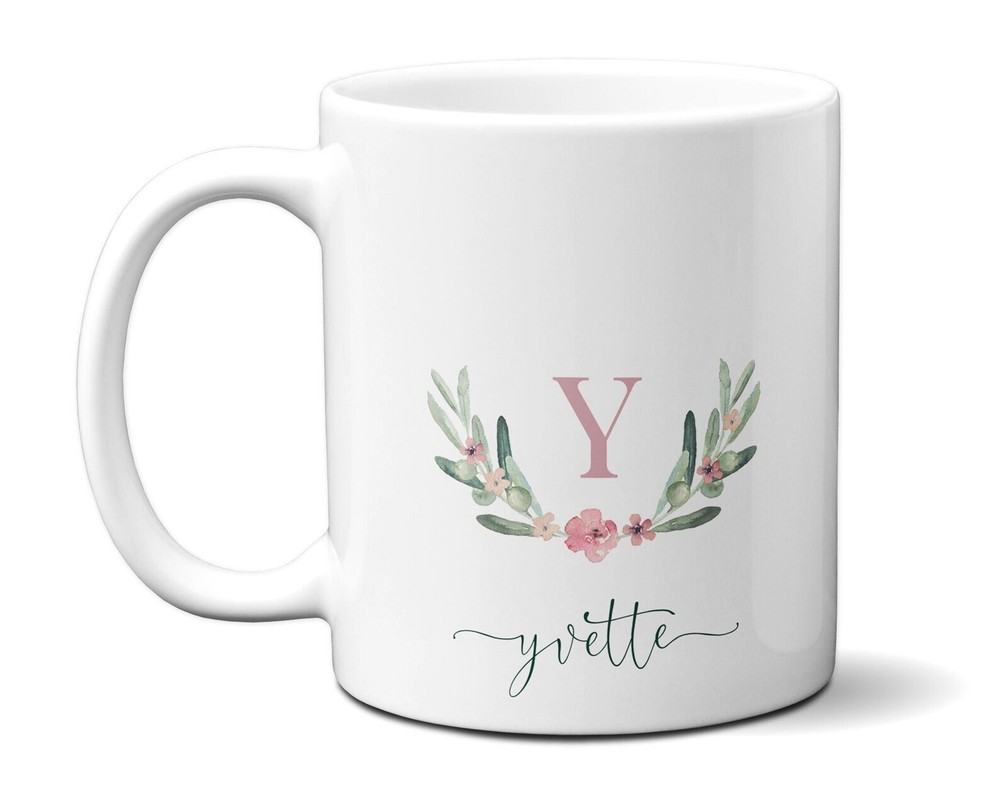 Personalized Plant Lovers Environmentalist & Gardener Mug Custom Name Alphab
