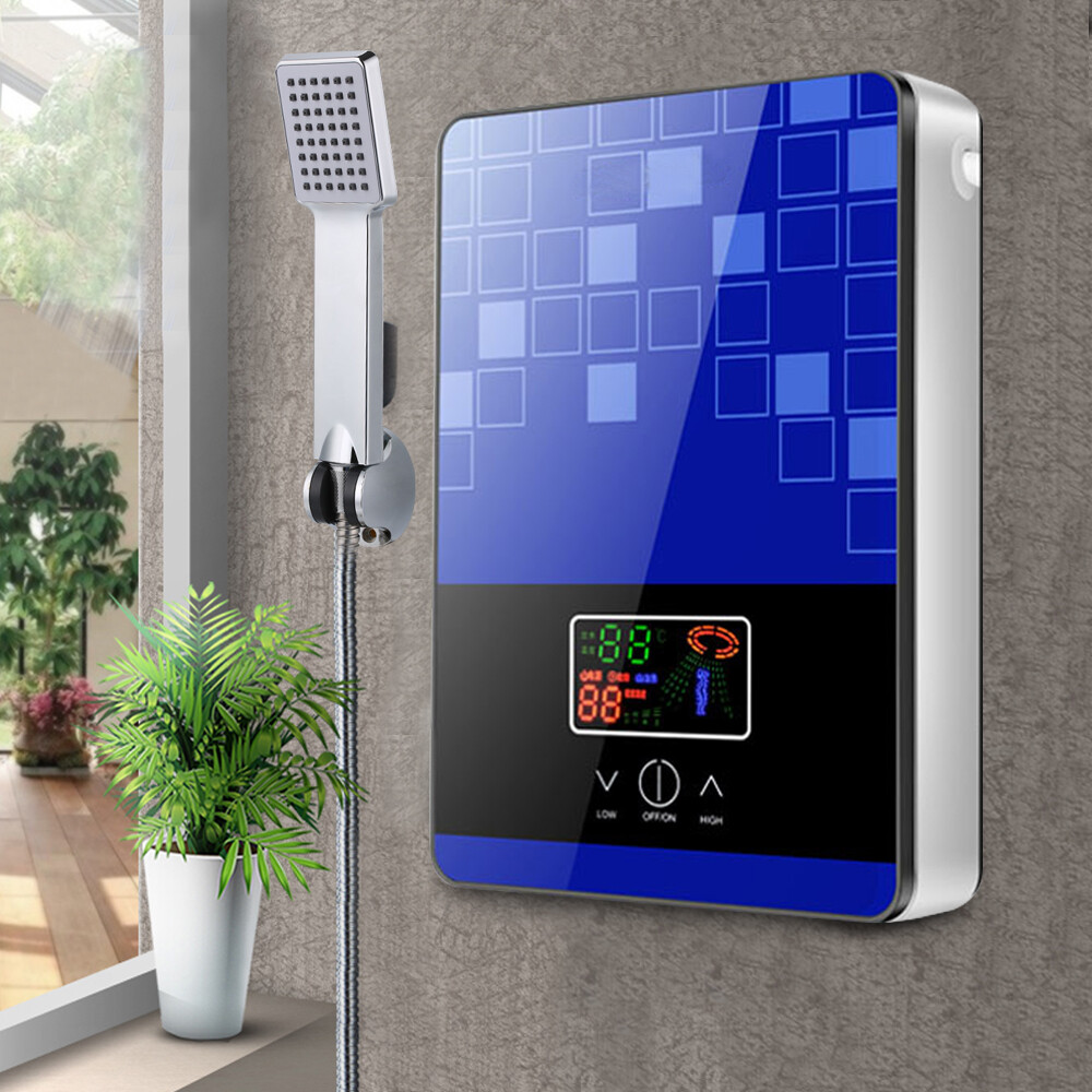4500W 110V Tankless Electric Water Heater for Shower Bathroom US