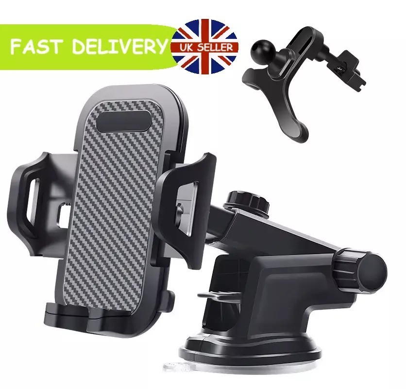 Universal Car Mobile Phone Holder 360° Windscreen Dashboard Air Vent Stand