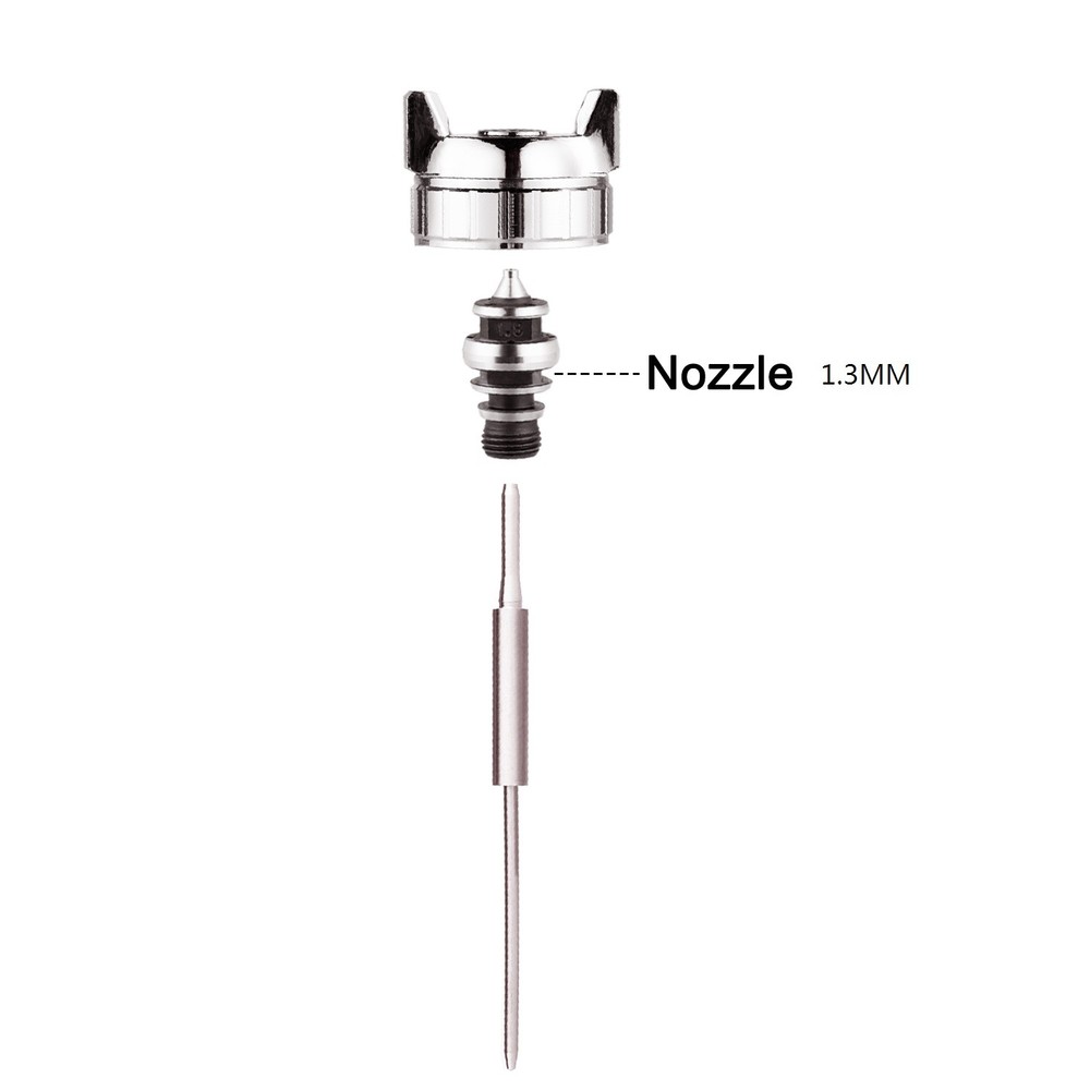 Spray Gun Parts For ANEST IWATA W-71-132G Nozzle1.3mm  Needle Air Cap 3Pcs/Set