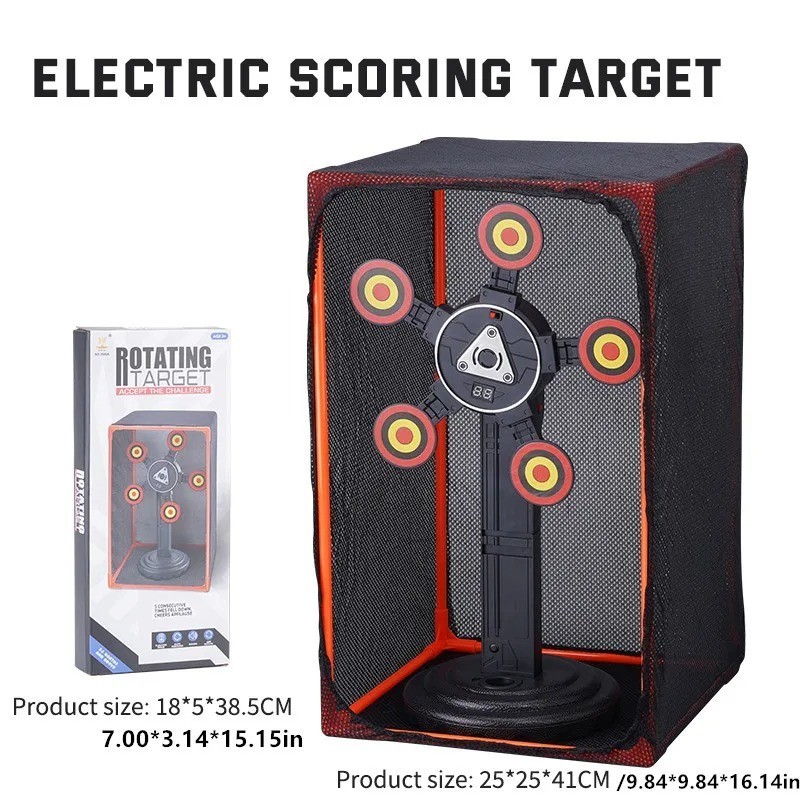 Target for Nerf Guns Practice Target Game Electric Auto Reset Scoring Net Toy