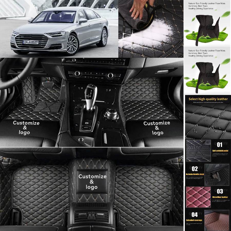 Audi A8 A8L Custom All-Weather Waterproof Luxury Car Floor Mats