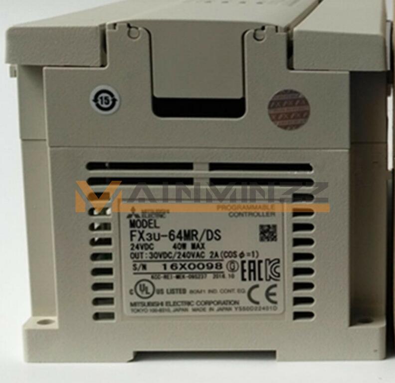 One Mitsubishi PLC FX3U-64MR/DS FX3U-64MR-DS New