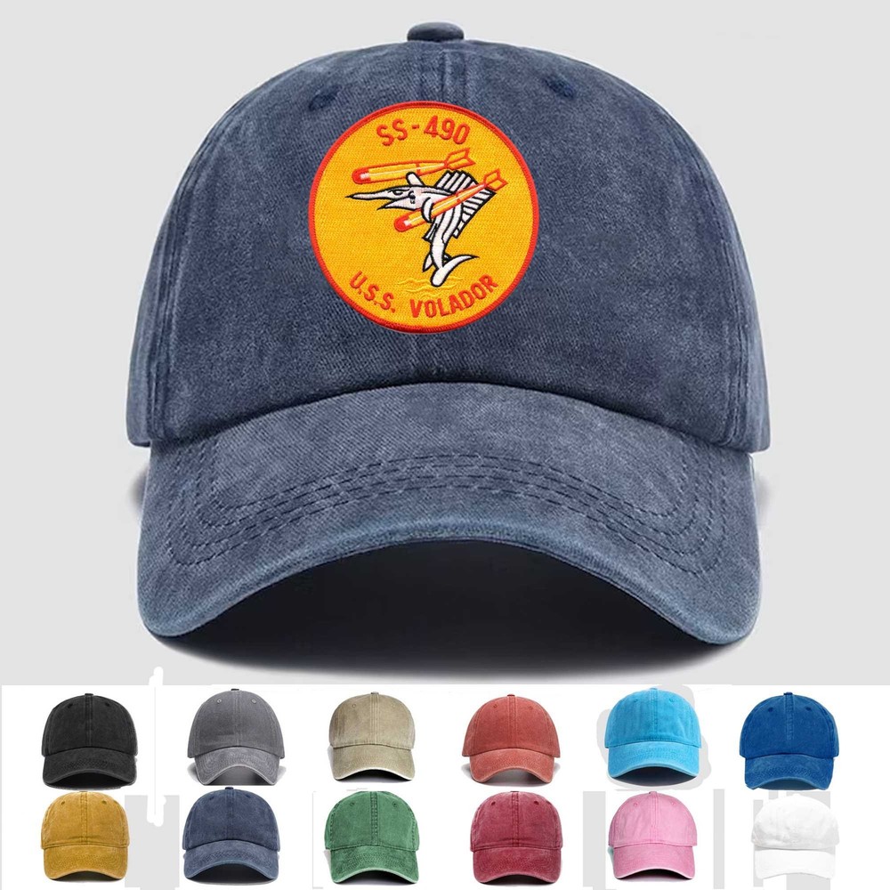 Custom Embroidered Hat SS-490 USS Volador, Veteran Cap, Trucker Hat, Gift Idea