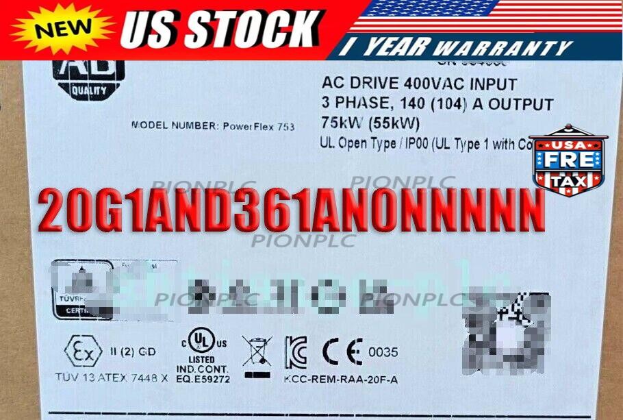 20G1AND361AN0NNNNN Allen Bradley PowerFlex 755 VFD 300 HP BRAND NEW FREE SHIP