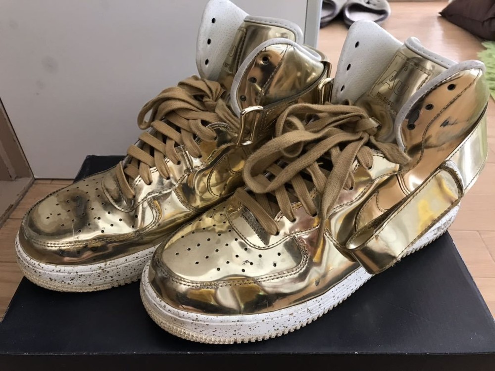 Force1 Gold Super Limited Hi-Top Sneakers 27cm