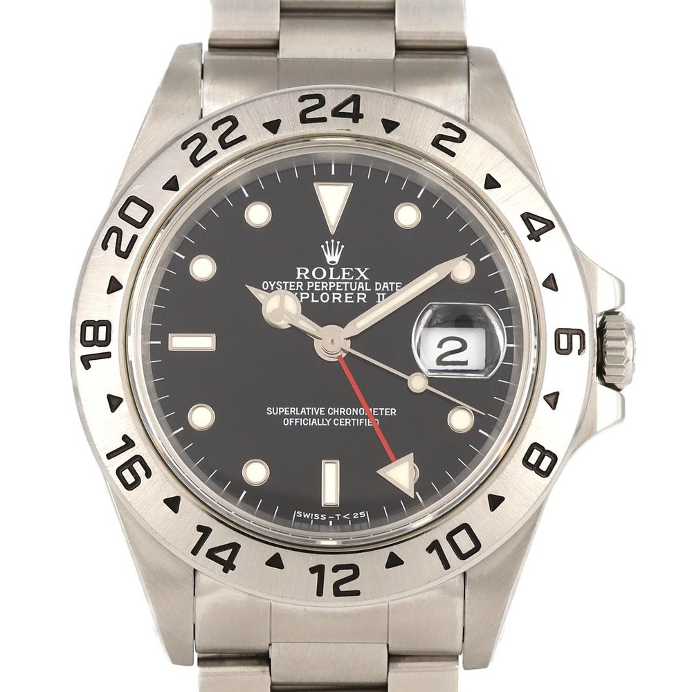 Authentic ROLEX Explorer II 16570 Stainless Steel Automatic Watch