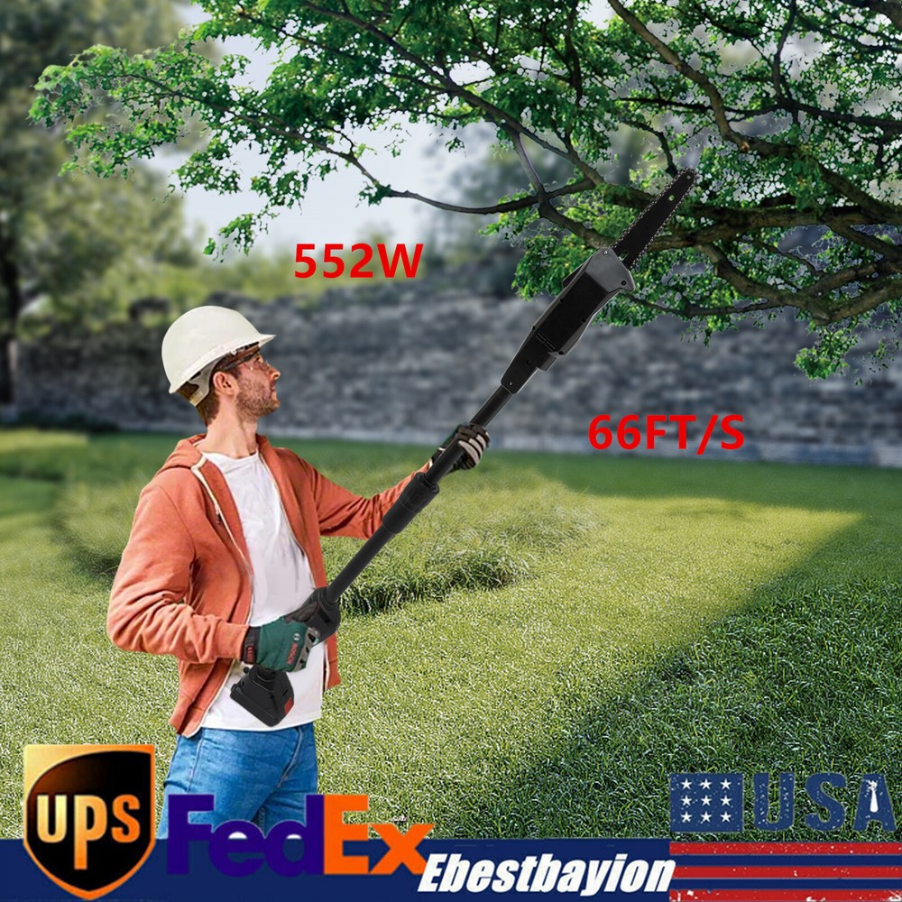 Pole Saw Electric Tree Trimmer Pruner Cordless 21V Battery Power & Charger!
