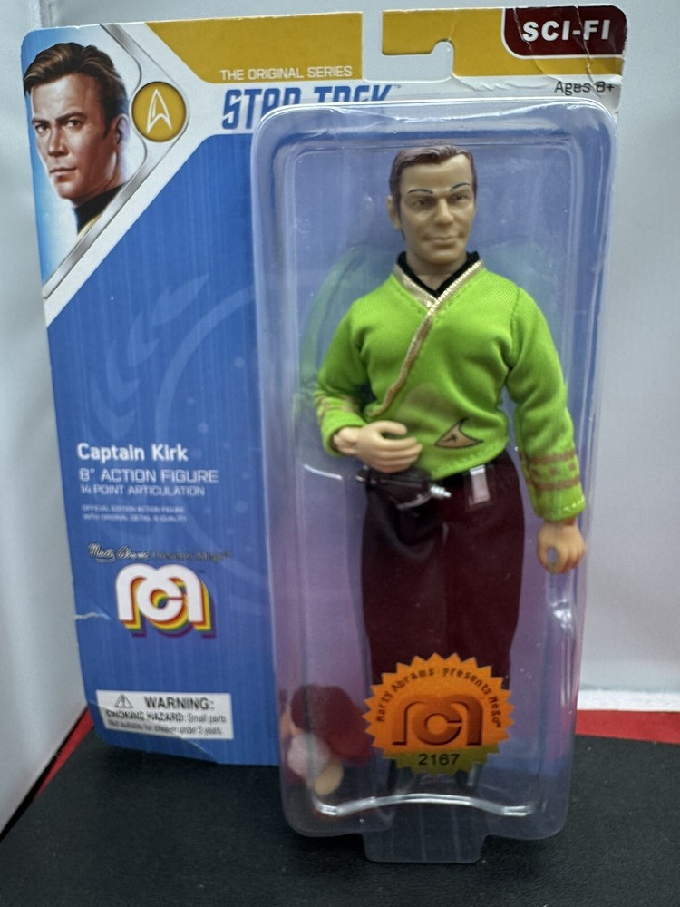 MEGO Star Trek Captain Kirk 8” Action Figure With Tribbles