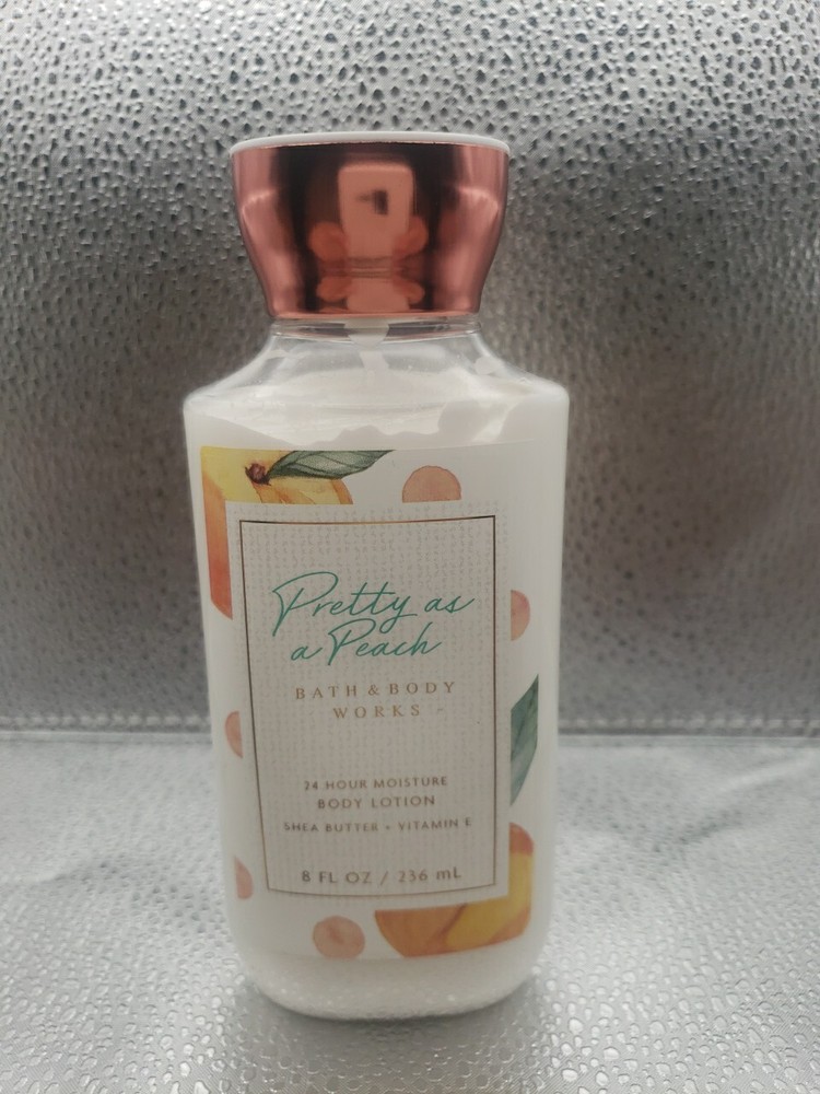 Pretty as a Peach Bath and Body Works  BODY LOTION Super Smooth Cream 8 Fl Oz