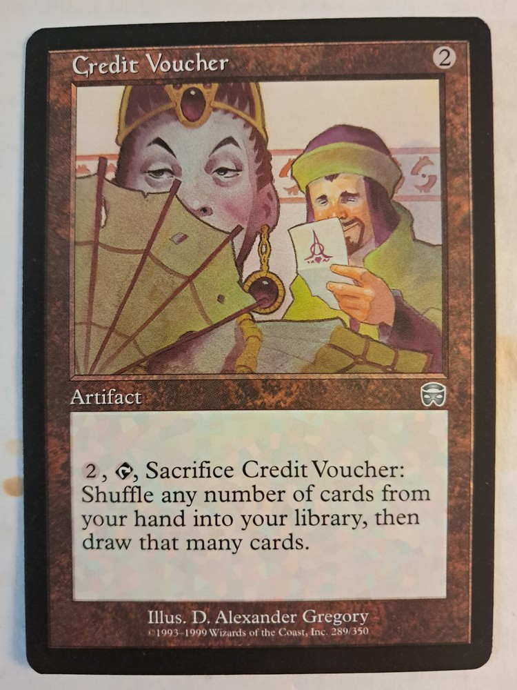 Mercadian Masques Credit Voucher MTG Artifact LP Bulk Discount 289/350-image