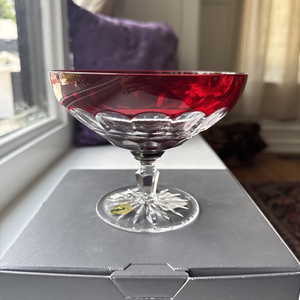 Waterford Crystal Simply Red Compote 125395 New in Box