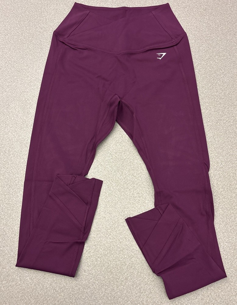 Gymshark Womens Crossover Leggings Body Fit Purple Small NWT