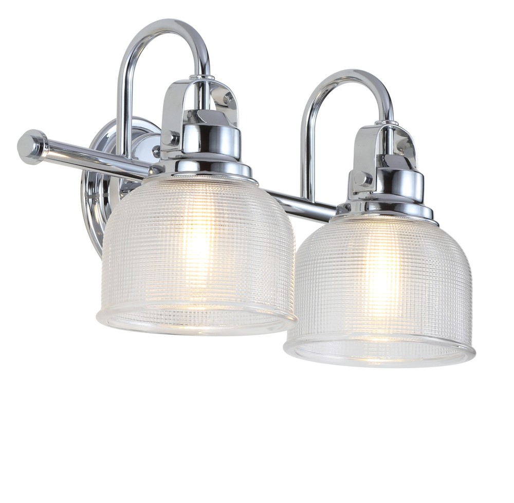 Jonathan Y Virginia 2-Light 17W LED Bath Vanity in Chrome