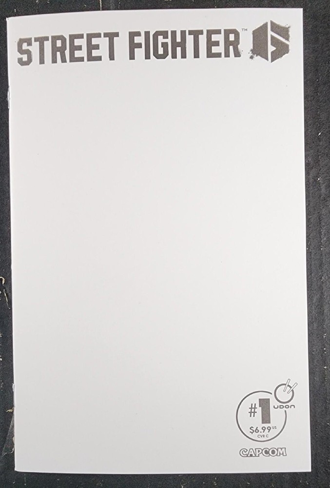 Street Fighter 6 #1 NM Blank Variant Cover C