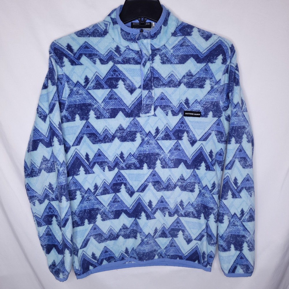 Southern Marsh Jacket Mens XS Blue North Basin Fleece