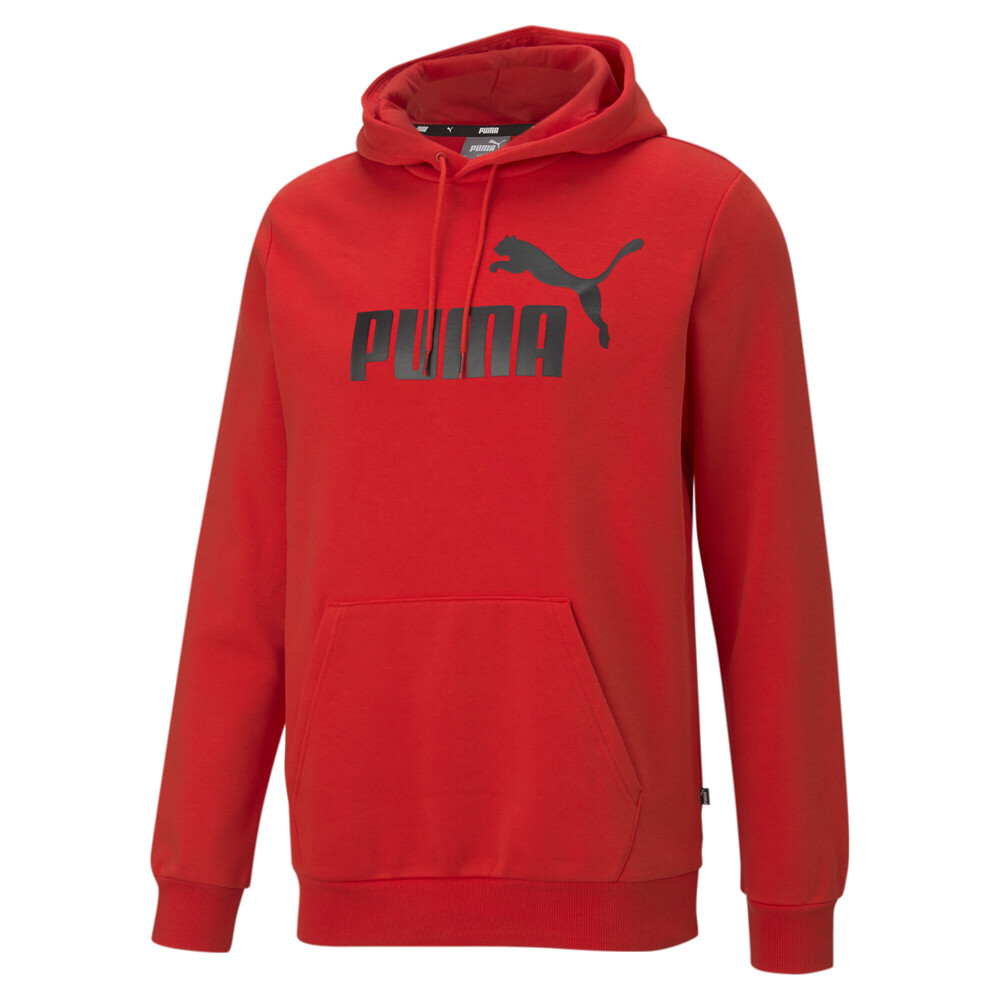 Puma Essentials  Logo Pullover Hoodie Mens Red Casual Outerwear 84681211