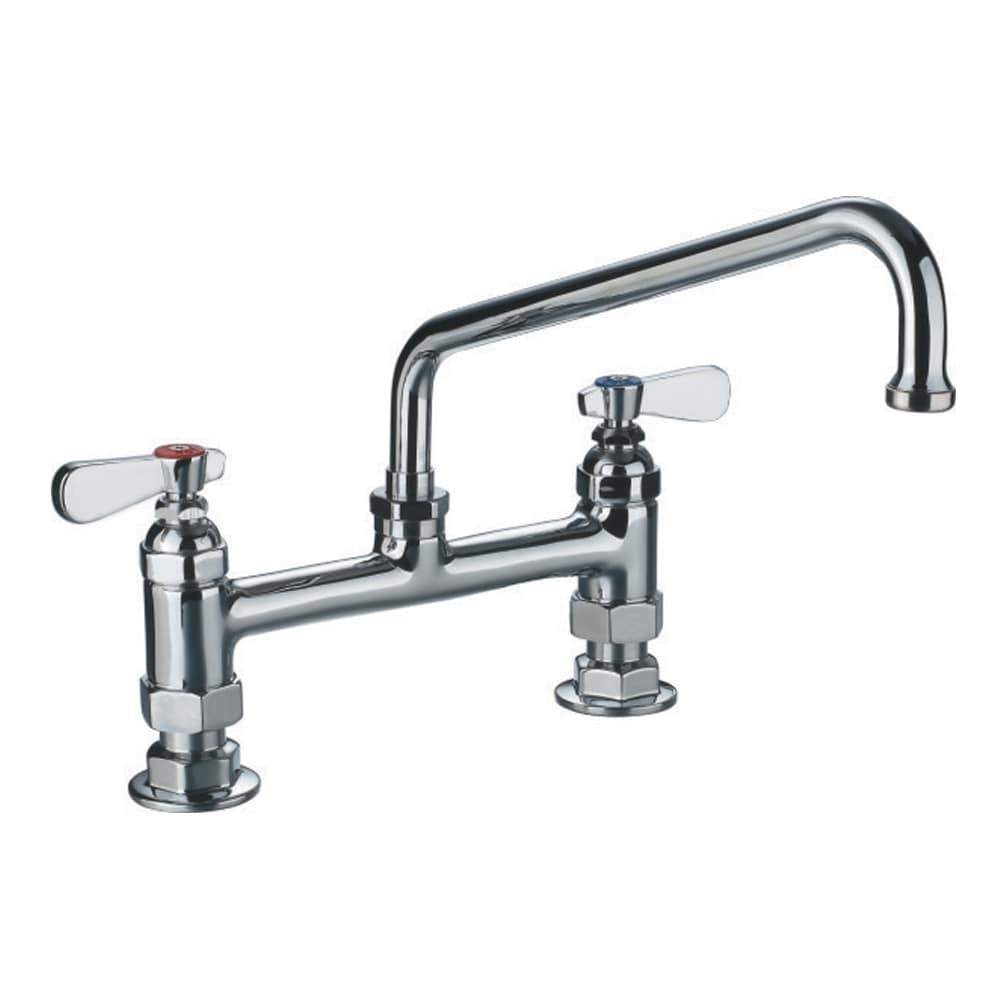Whitehaus Collection Heavy Duty Utility Bridge Faucet Polished Chrome