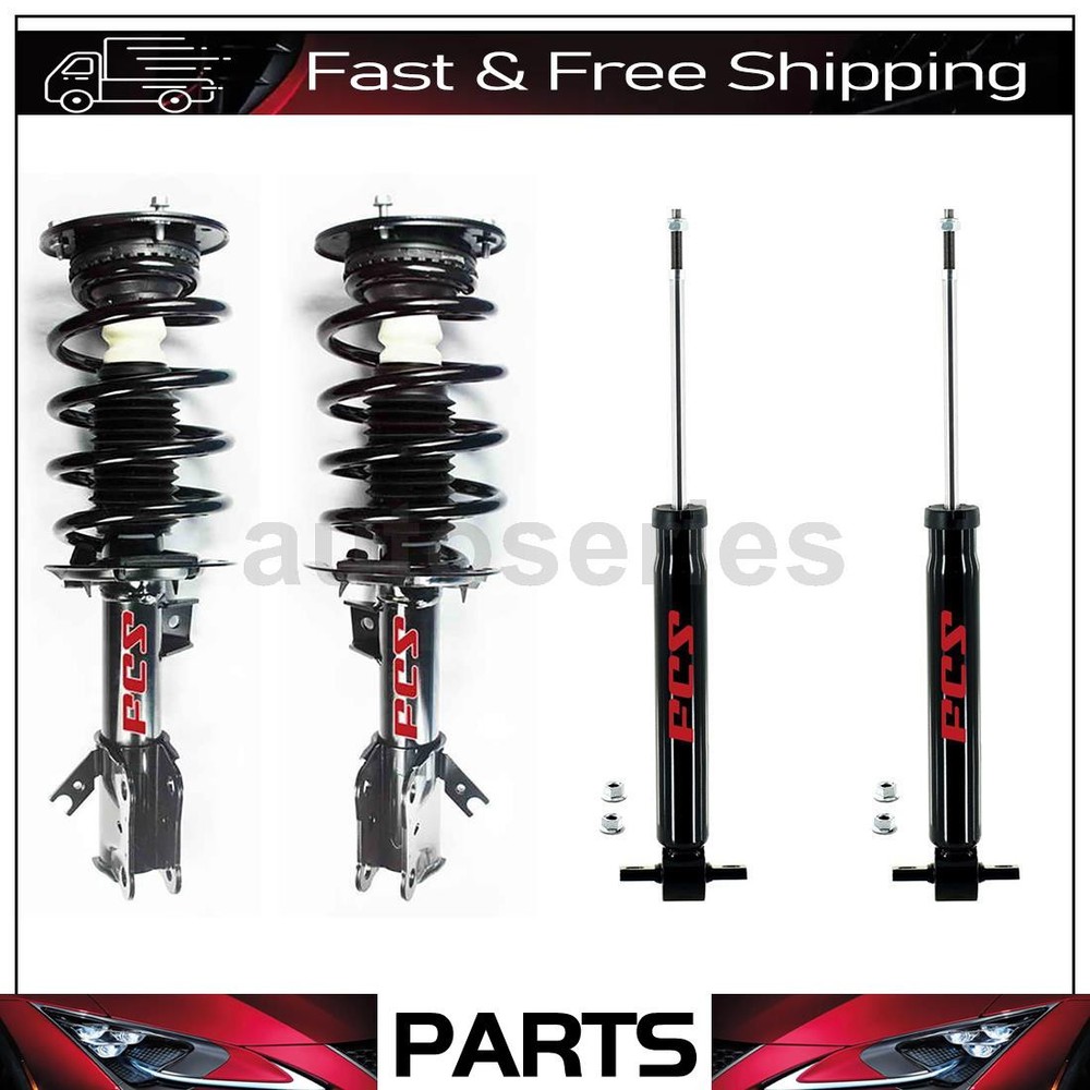 Front Struts w/ Coil Spring Rear Shocks Fits 2013 Ford Fusion 2014 Ford Fusion