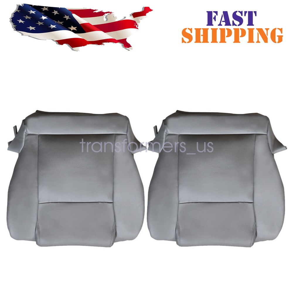 For 2007 2008 Toyota Tundra Work Truck Driver & Passenger Bottom Seat Cover Gray