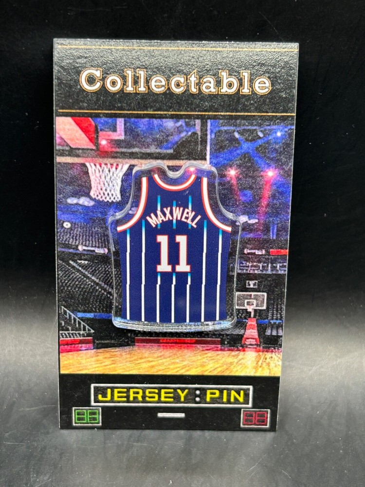 Houston Rockets Vernon Maxwell jersey lapel pin-Classic RETRO Collectible